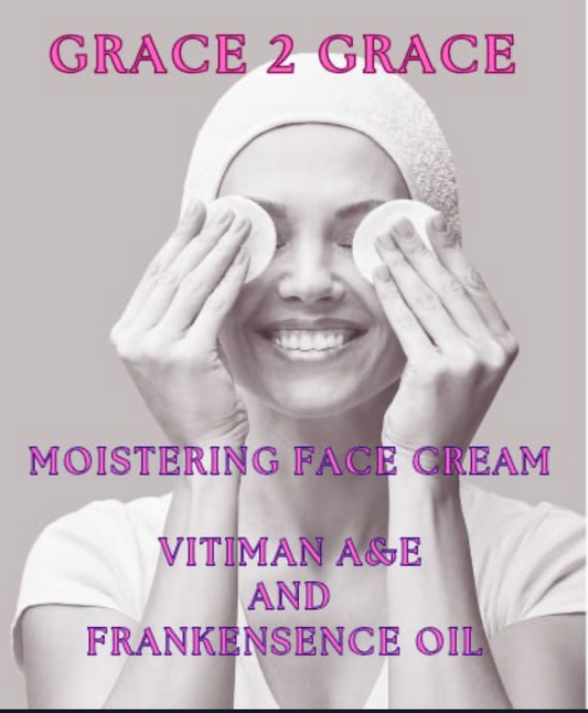 Moisturising Face Cream - Castor Oil, Vitamin A and E & Frankincense Oil